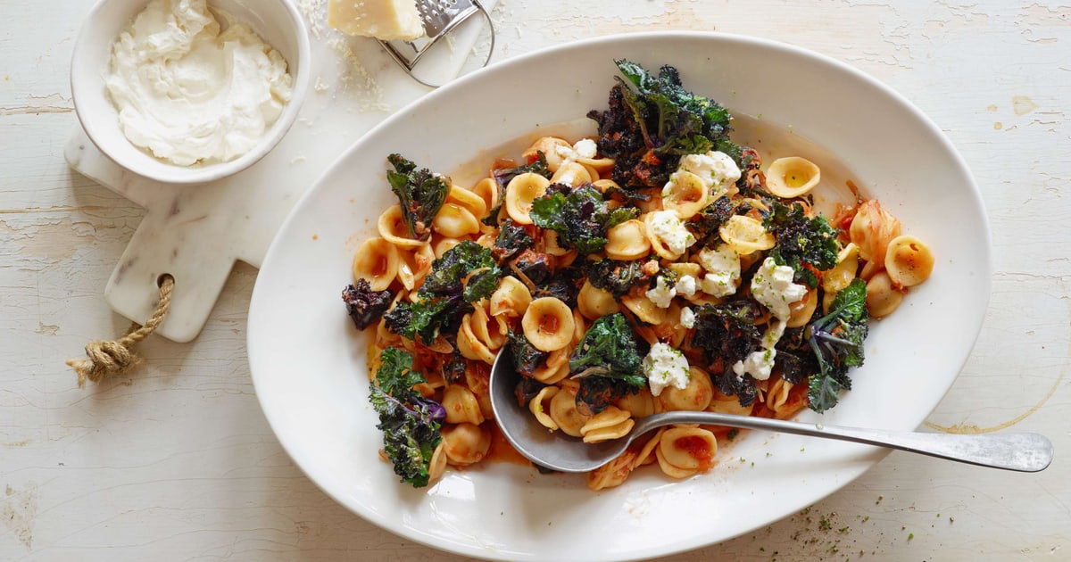 Pâtes aux flower sprouts Migusto