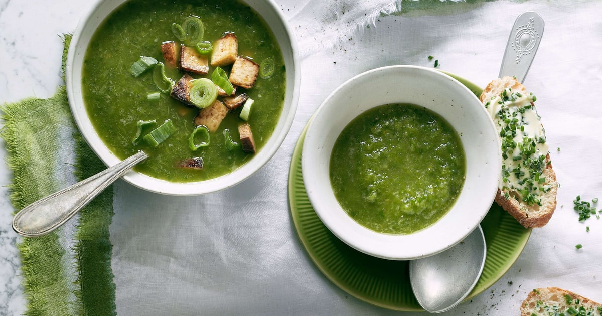 Gurken-Gazpacho mit Spinat und Tofu | Migusto