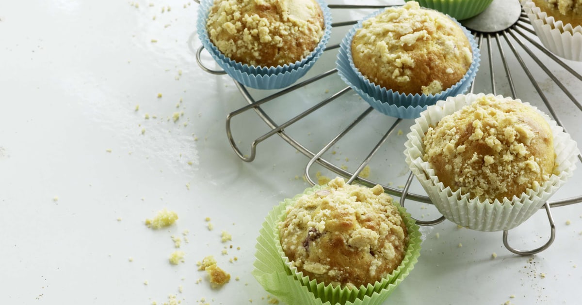 Muffins A La Rhubarbe Avec Streusel Migusto