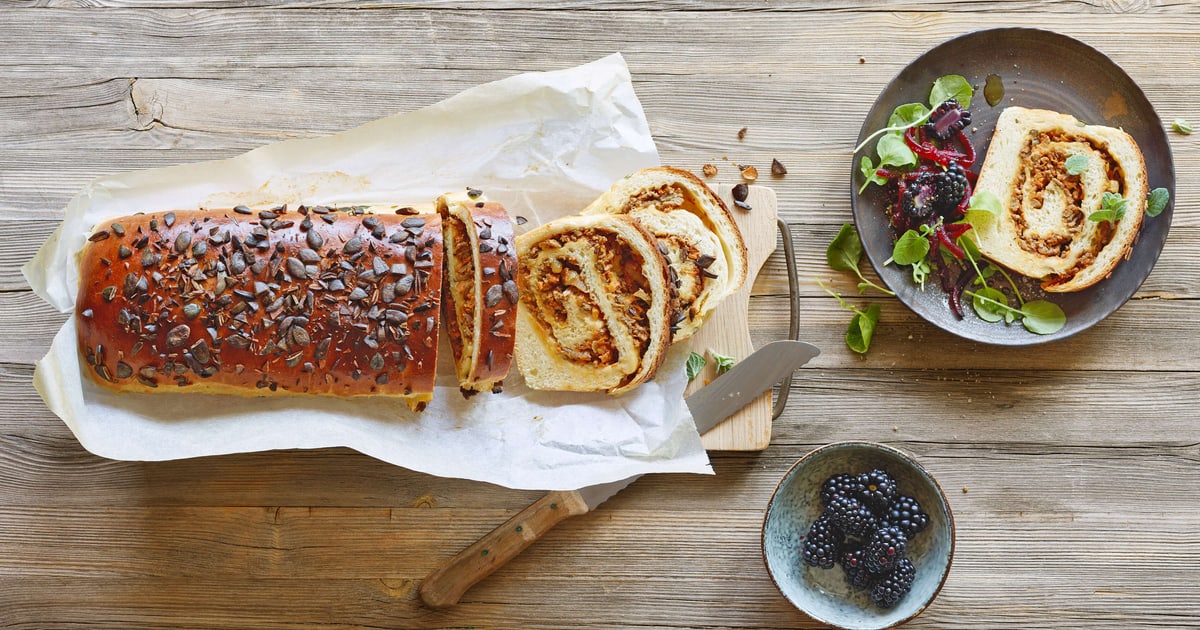 Kürbis-Hackfleisch-Brioche | Rezept