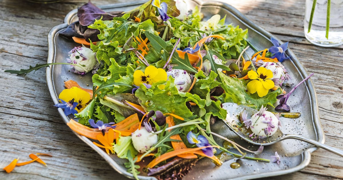 Les fleurs comestibles qui composent les salades