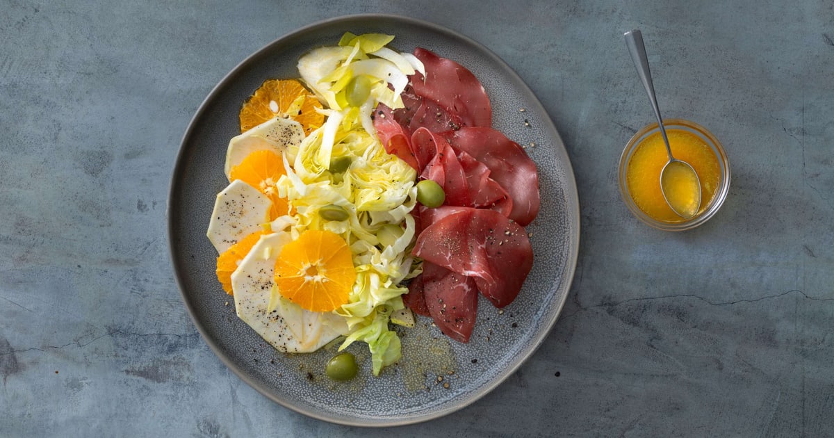 Wintersalat mit Bresaola und Orangen | Rezept