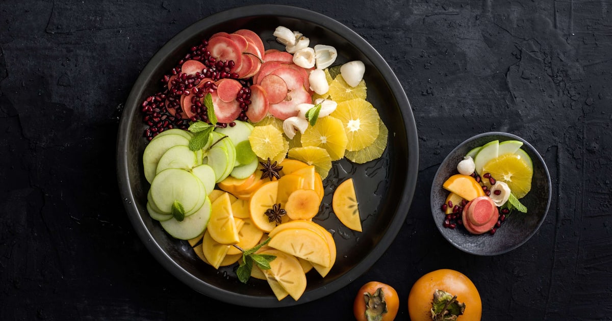 Salade de fruits d'hiver avec kaki | Recette