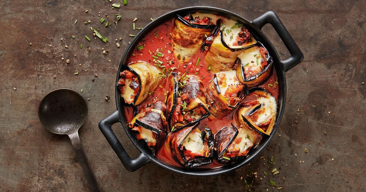 Involtini d’aubergine avec mozzarella Migusto