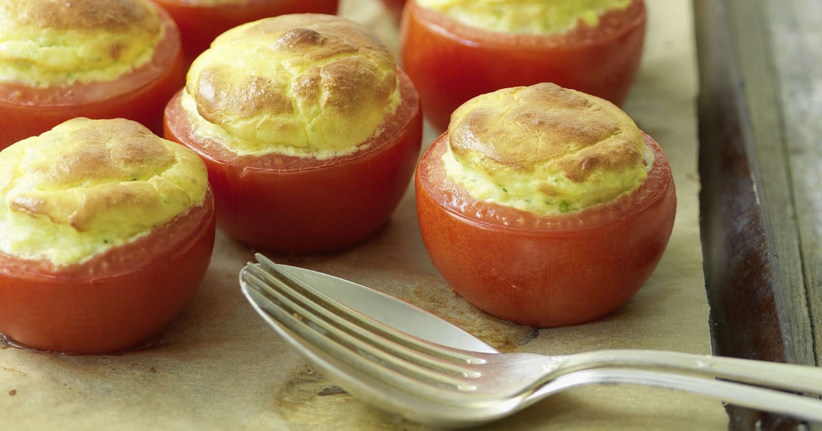 Gefüllte Tomaten mit Ziegenkäse | Rezept