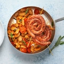 Poêlée de haricots piquants avec salsiccia
