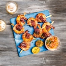 Saucisse à rôtir de bœuf surf and turf