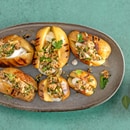 Pommes de terre avec farce saucisse-fines herbes