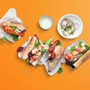 Baguette à la saucisse grillée