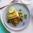 Filet de sandre avec salsa à la coriandre