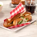 Hot dog con coleslaw al ramolaccio