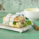 Baguette au fromage frais et au citron