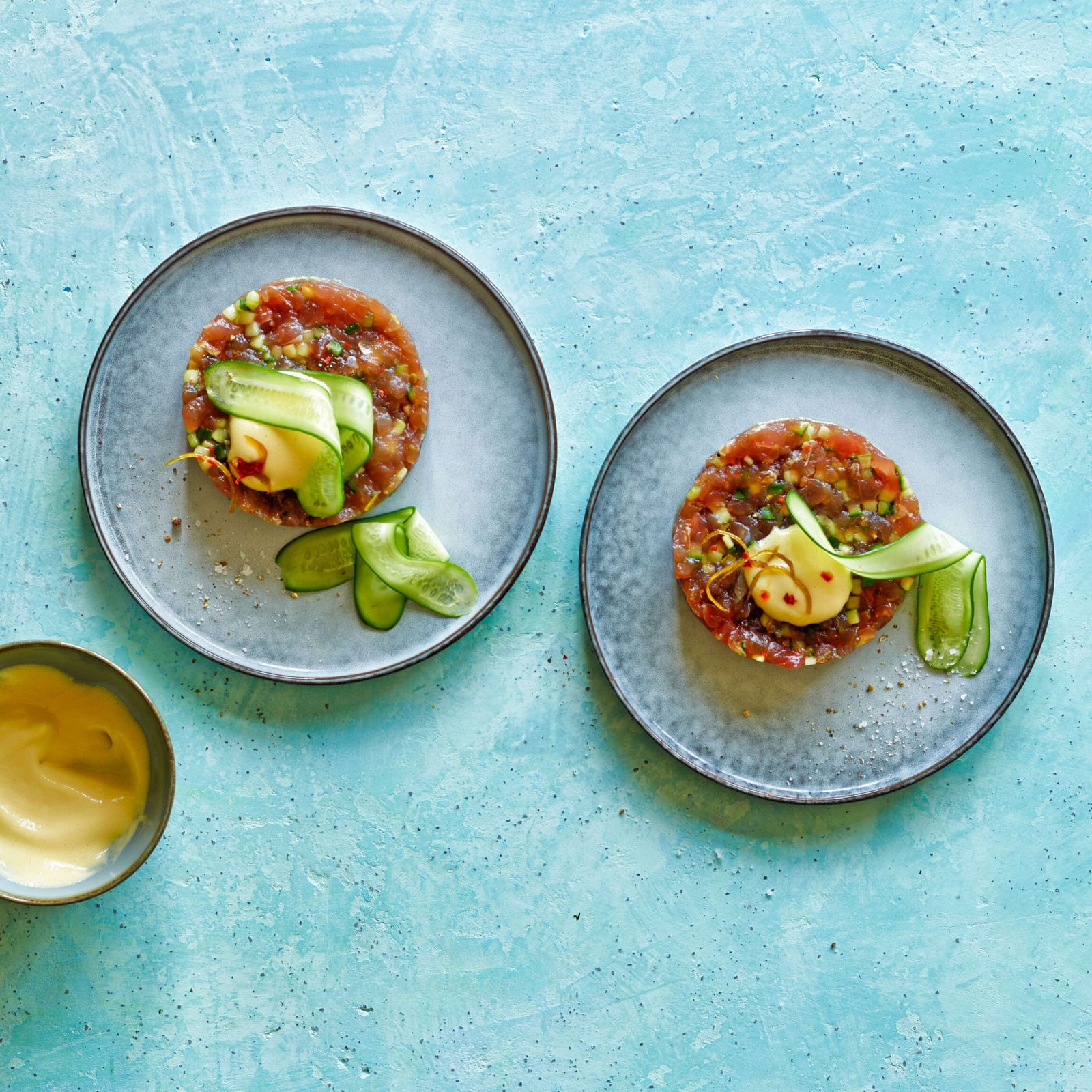 Austern mit Gin, Limette und Gurke | Rezept