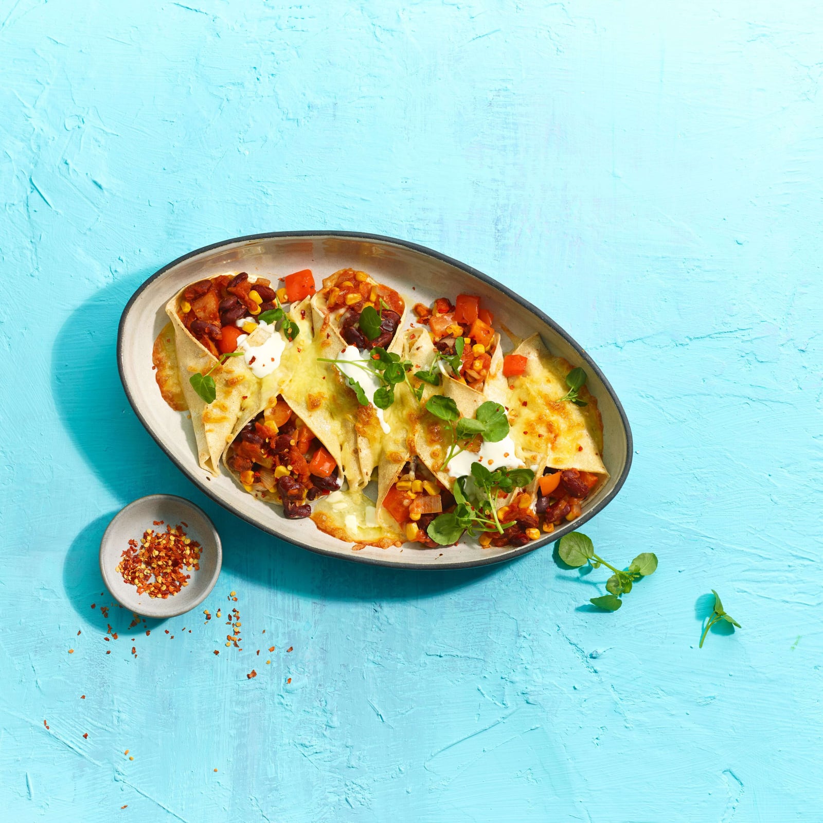 Gefüllte Tortillas mit rassigem Hackfleisch | Migusto Gefüllte Tortillas mit rassigem Hackfleisch | Migusto