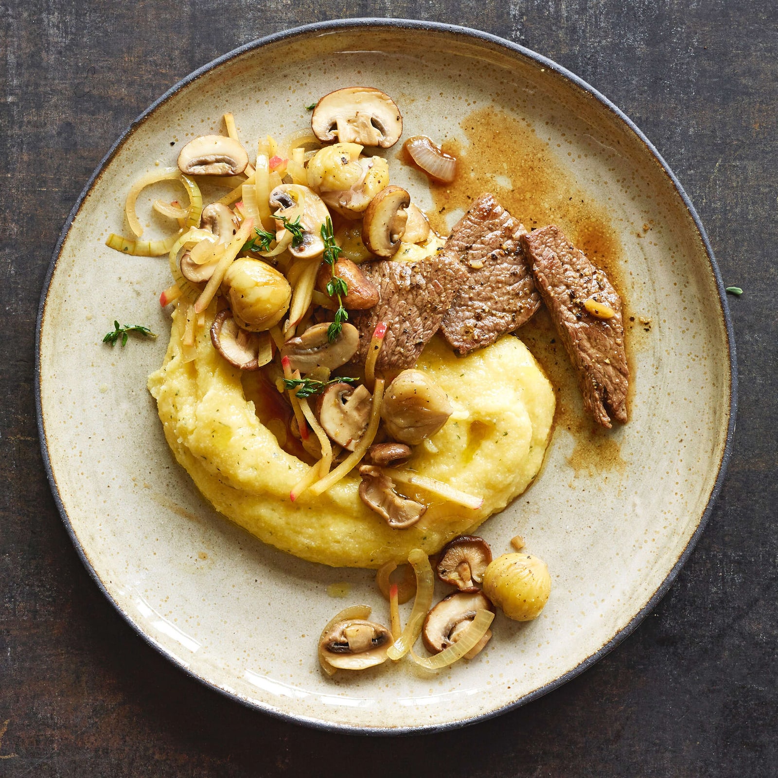 Polenta mit Balsamico-Champignons | Migusto