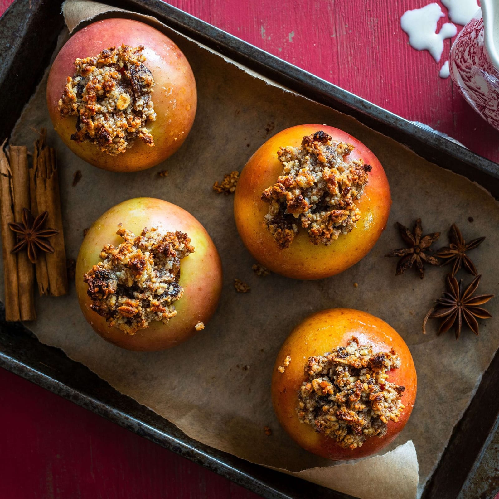 Bratäpfel mit Mandeln | Rezept