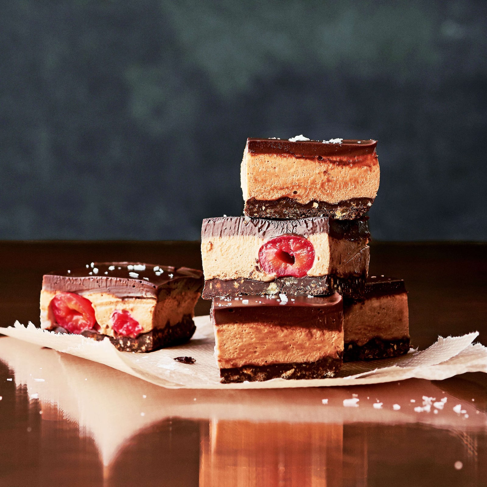 Schokoladen-Joghurt-Terrine mit Honiggelee | Migusto