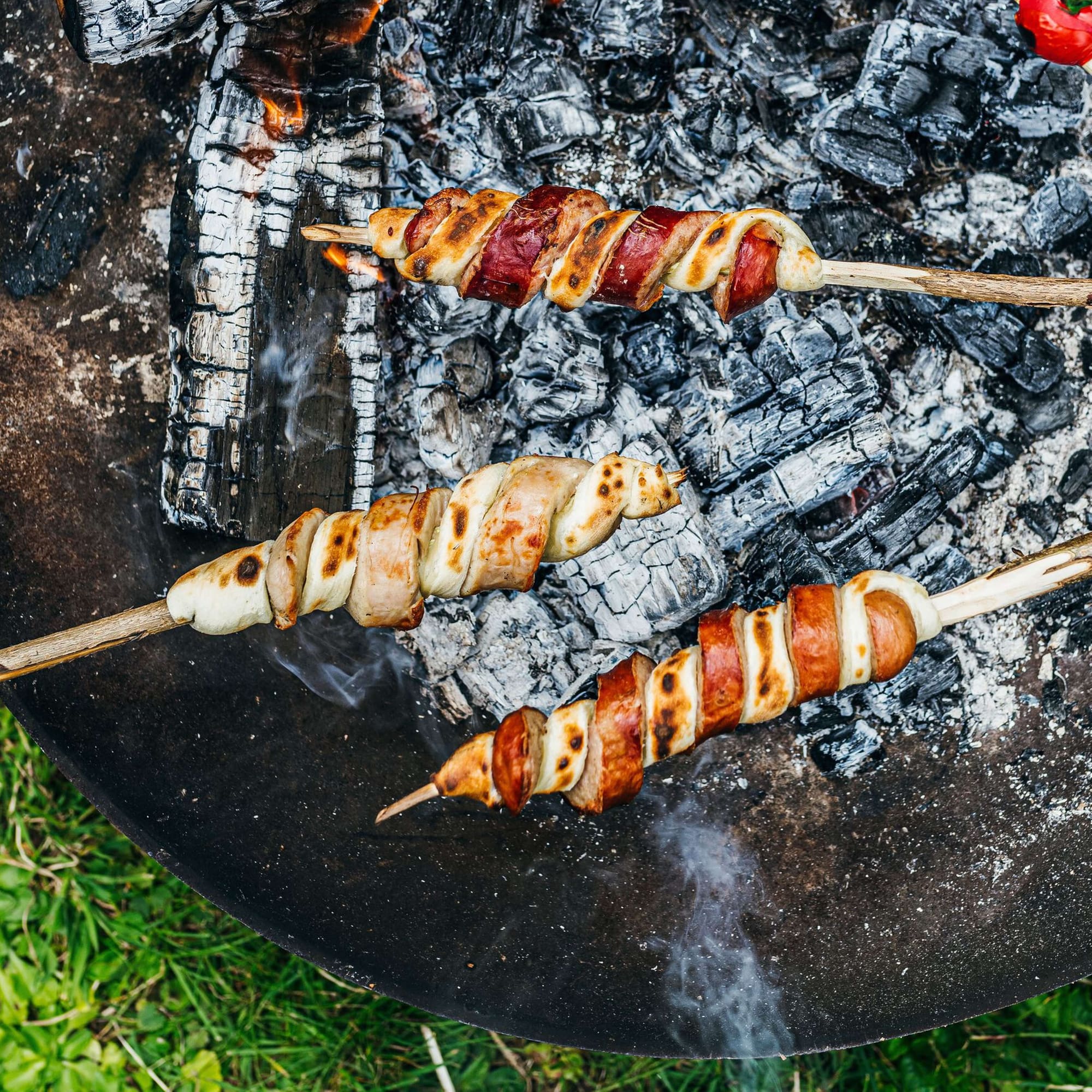 Gefüllte Pitabrote am Stecken | Rezept Gefüllte Pitabrote am Stecken | Rezept