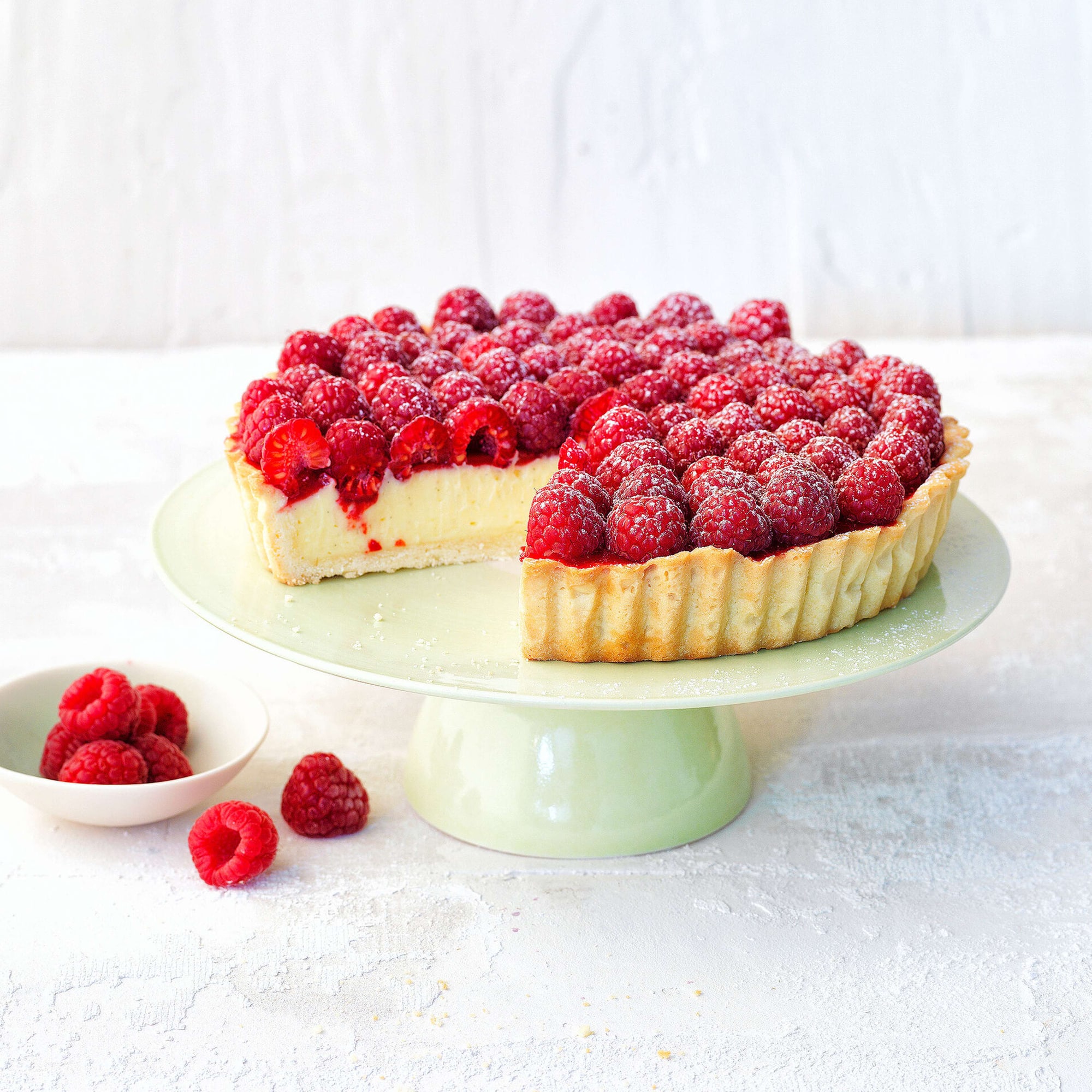 Himbeer-Sauerrahm-Tarte | Rezept