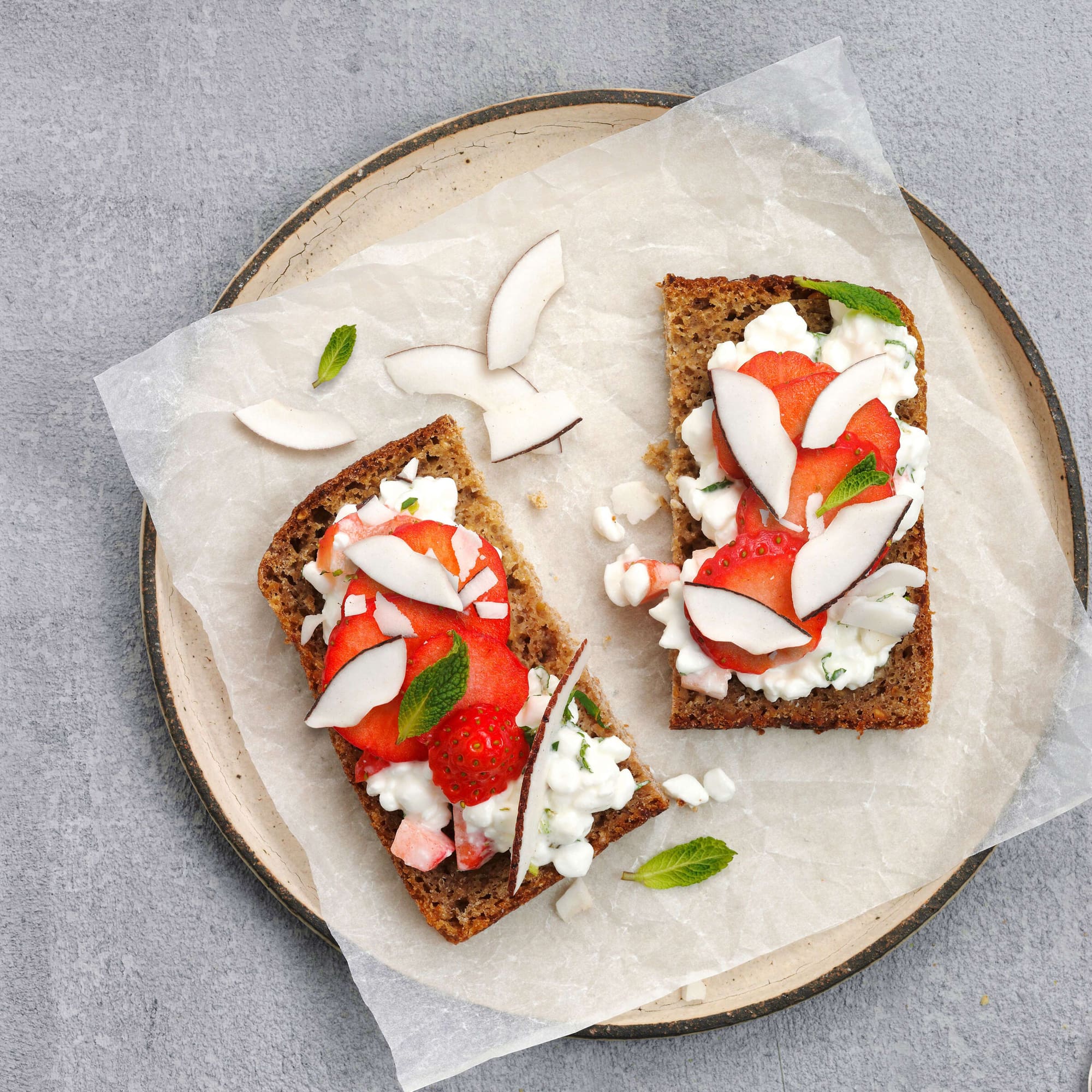 Tartare de carottes à la menthe avec cottage cheese Recette