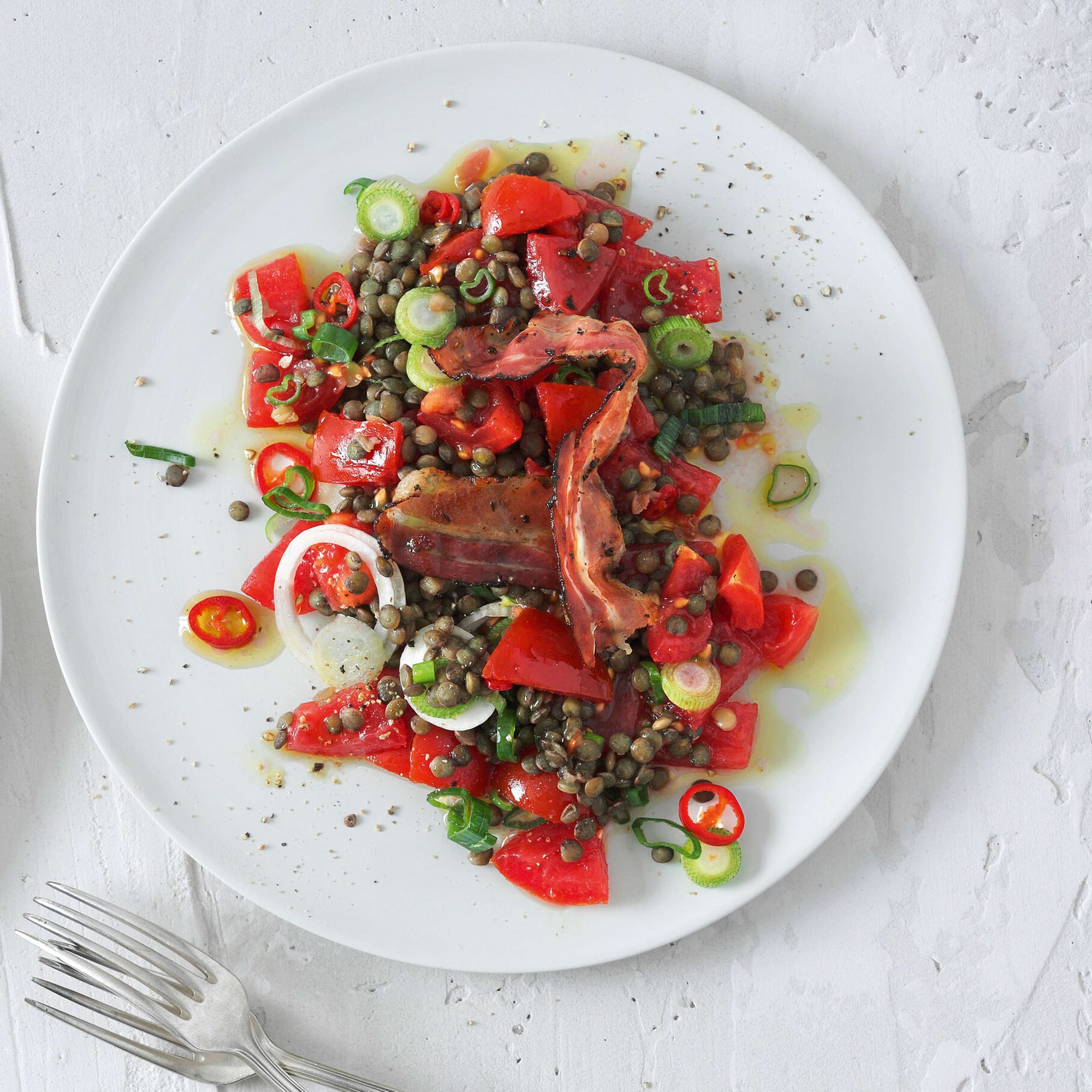Tomaten Trauben Salat
