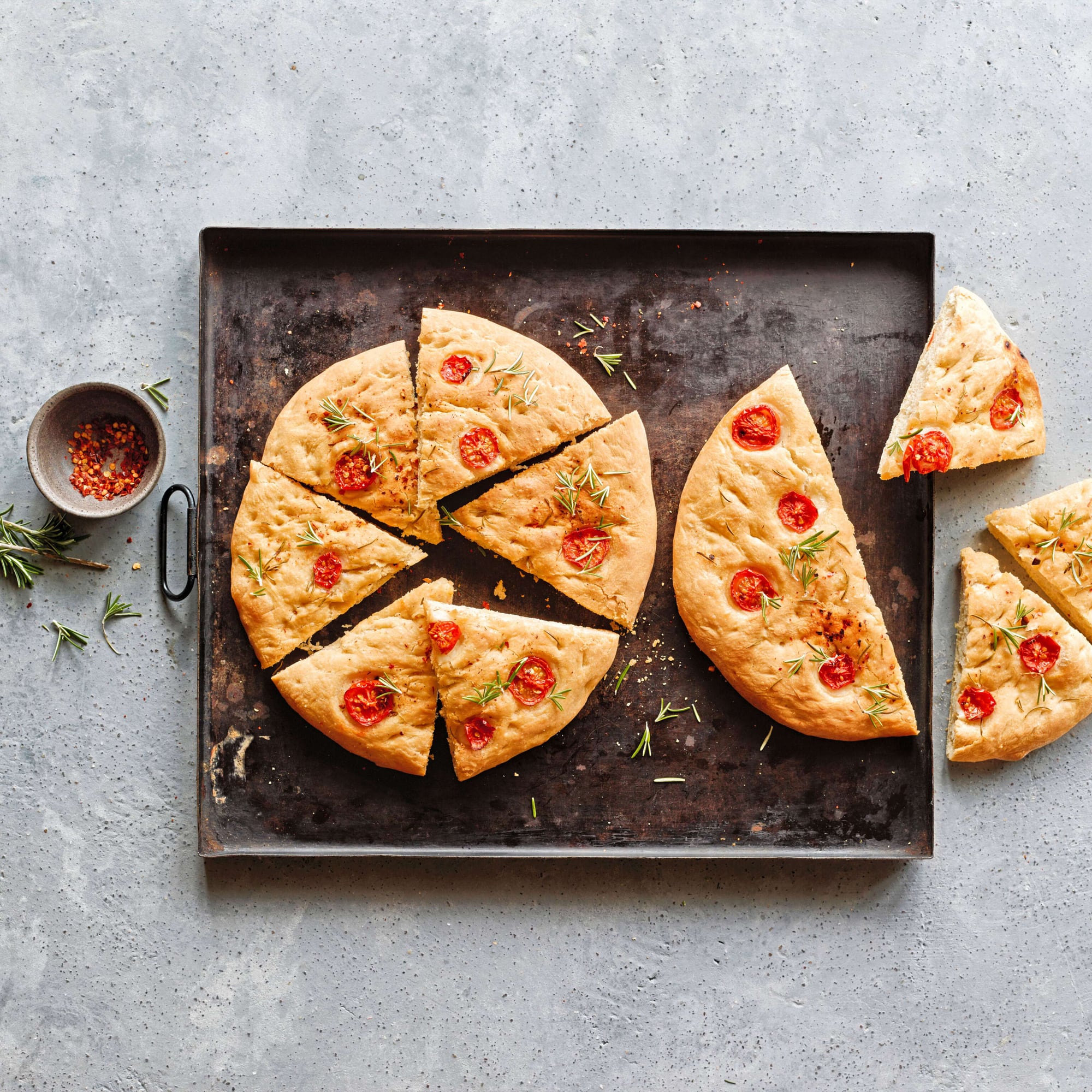 Salami-Focaccia | Rezept