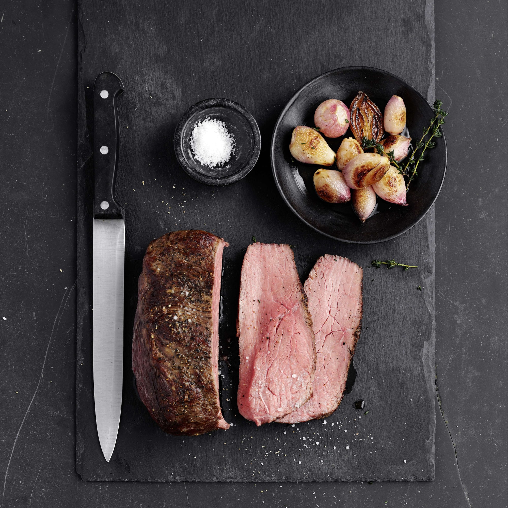 Entrecôte de boeuf avec sauce au vin rouge et à la moutarde Migusto