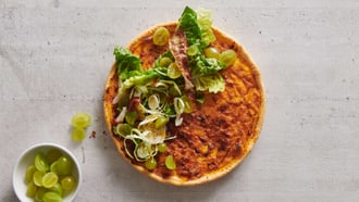 Kürbisquiche mit Topping