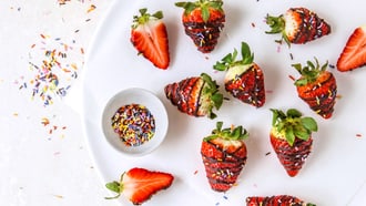 Schoggi-Erdbeeren