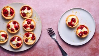 Himbeer-Tartelettes mit Zitronencreme