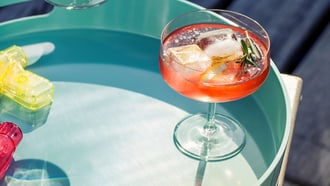 Golden Kombucha Gin Fizz