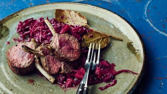 Quitten-Rotkraut mit Lammrack
