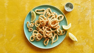 Frittierte Calamaresringe