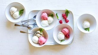 Glace à la vanille végane