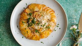Tartelettes de pommes de terre aux légumes
