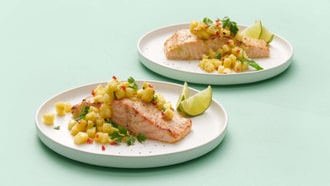 Lachs mit Ananas-Salsa