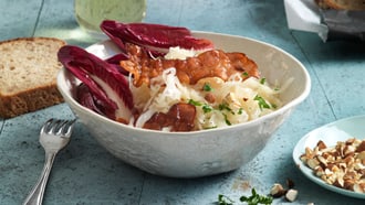 Sauerkrautsalat mit Speck