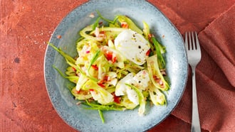 Insalata di puntarelle e mozzarella