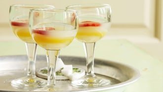 Cocktail à la pêche et à l’Absinthe