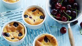 Gratin de cerises sans lactose
