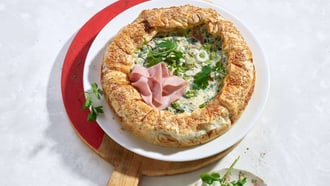 Gemüsekuchen mit Mortadella