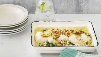 Gratin de poisson aux amandes