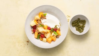 Melonen-Kokos-Bowl
