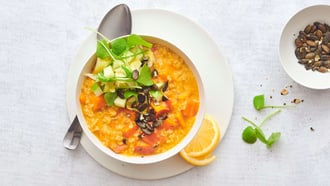 Salziger Kürbis-Porridge