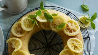 Zitronen-Minze-Savarin