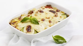 Zucchetti-Lasagne mit Carbonara Sauce