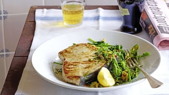 Espadon avec sauce verte