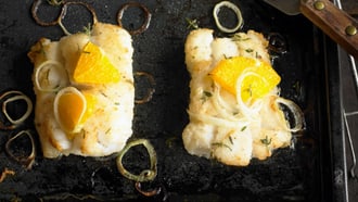 Kabeljau mit Orangen