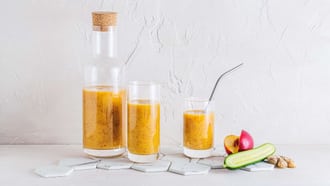 Smoothie à la nectarine et au concombre