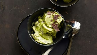 Gelato di avocado con cioccolato